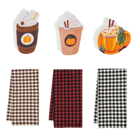 Pumpkin Tea Towel and Sponge Set