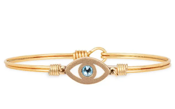 Evil Eye Bangle Bracelet