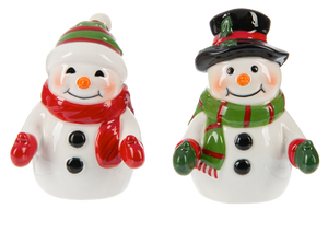 Snowmen Salt and Pepper Shakers