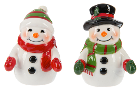 Snowmen Salt and Pepper Shakers