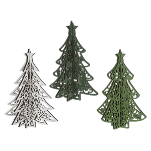 Lasercut Christmas Tree Figurines