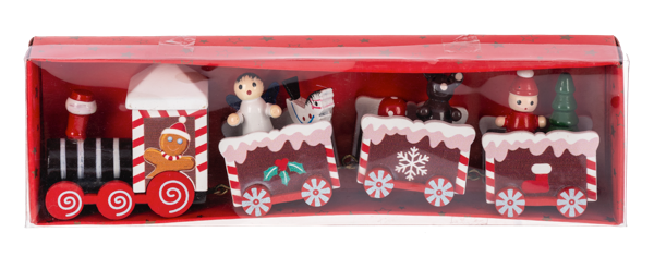 Christmas Gingerbread Train Figurine