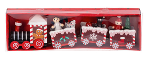 Christmas Gingerbread Train Figurine
