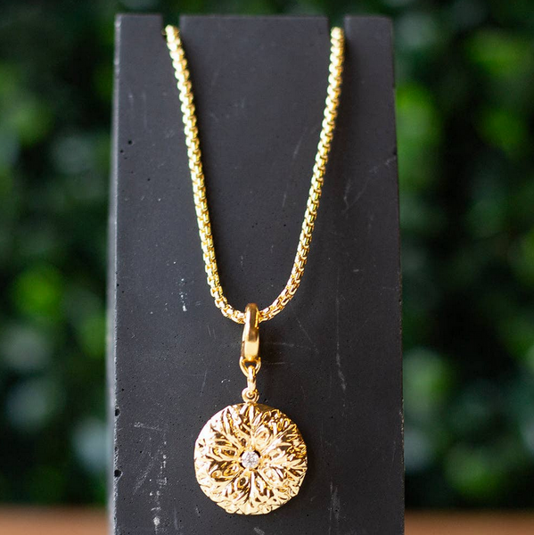 Flower Medallion Charm