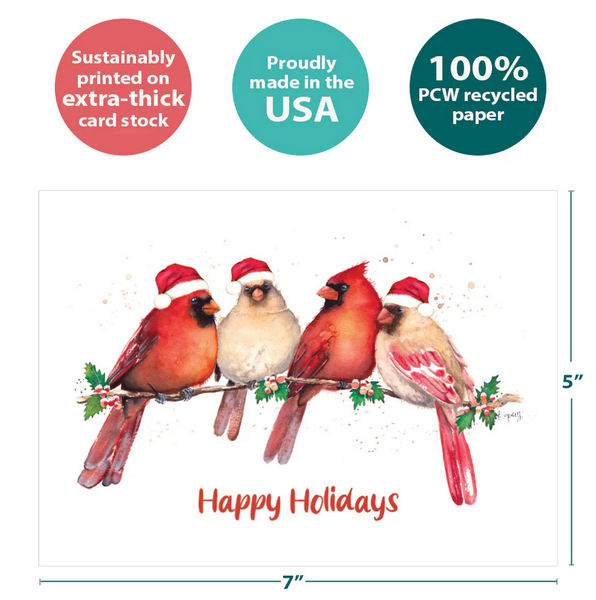 Happy Cardinals Holiday Card