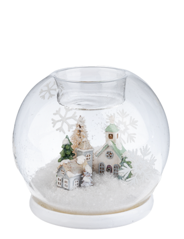 Montages Tealight Holder - Winter Village