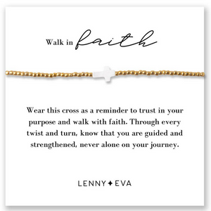 Intentions Cord Bracelet-Cross