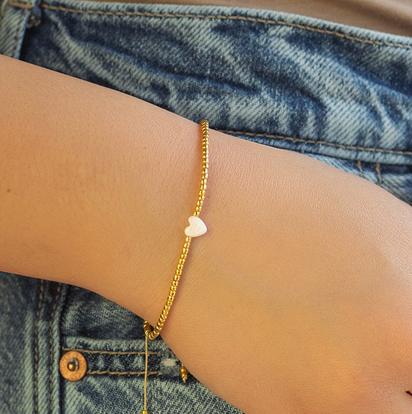 Intentions Cord Bracelet-Heart
