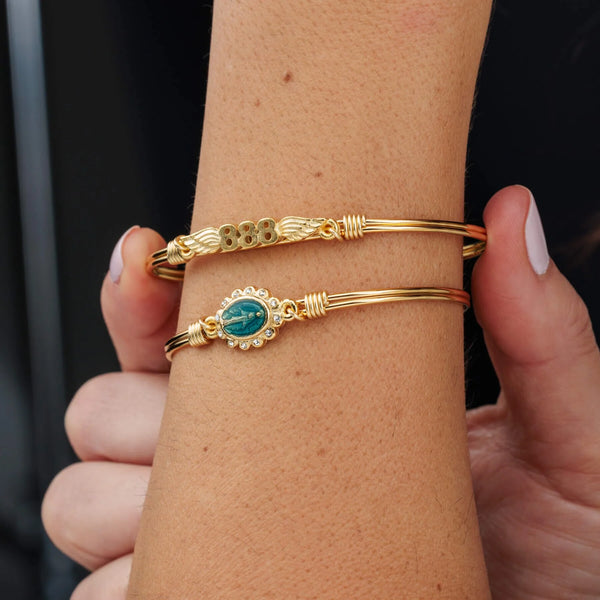 Luca and Danni Mini Miraculous Mary Bangle Bracelet