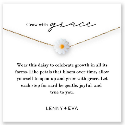 Intentions Symbol Necklace-Daisy