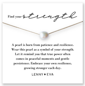 Intentions Symbol Necklace-Pearl