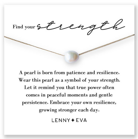Intentions Symbol Necklace-Pearl