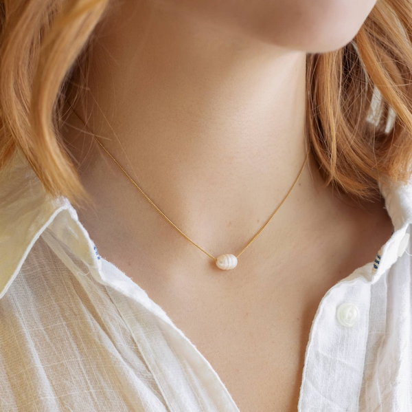 Intentions Symbol Necklace-Pearl