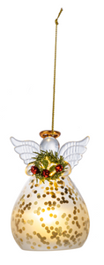 Glass Light Up Angel Ornament