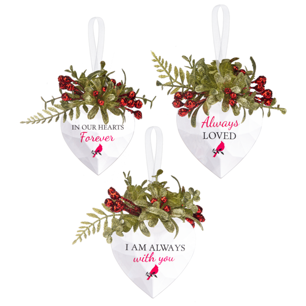 Mistletoe Sentiment Hearts