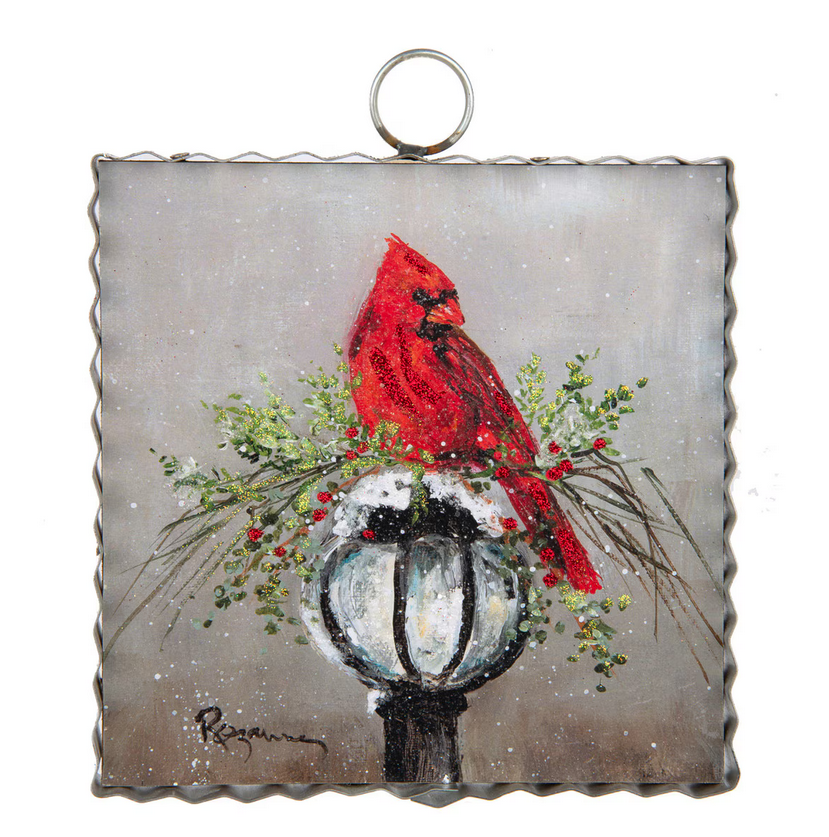 RTC Mini Gallery Cardinal on Lamp Post