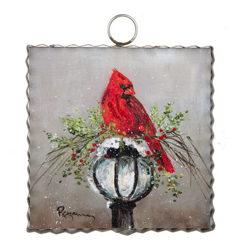 RTC Mini Gallery Cardinal on Lamp Post