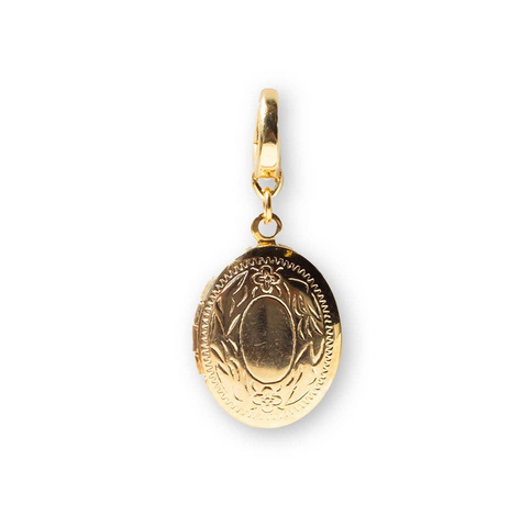 Locket Charm, Gold | Charm Bar | Charm Necklace or Bracelet