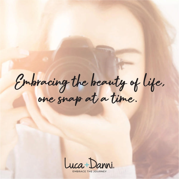 Luca and Danni Camera Bangle Bracelet in Black