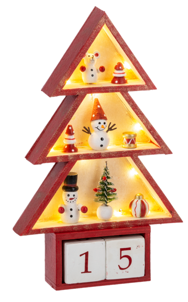 LED Light Up Tabletop Tree Advent Calendar