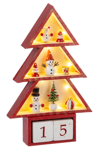 LED Light Up Tabletop Tree Advent Calendar