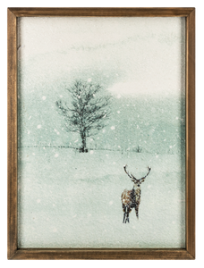 Deer Scene Wall Decor