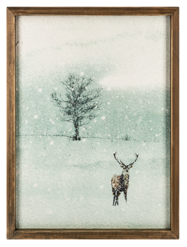 Deer Scene Wall Decor