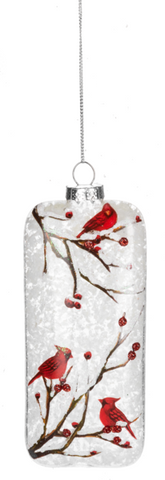 Glass Cardinal Ornament