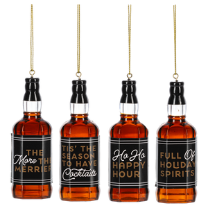 Holiday Liquor Bottle Ornaments