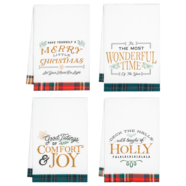 Holiday Message Tea Towels