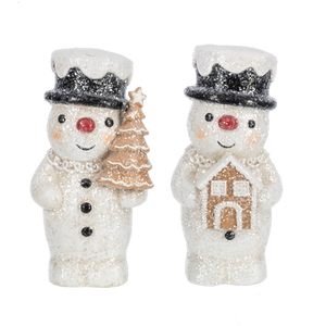 Gingerbread Snowman Figurines