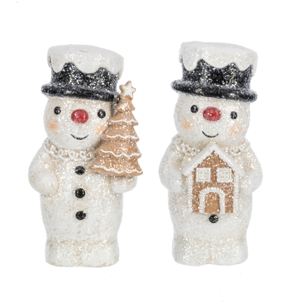 Gingerbread Snowman Figurines