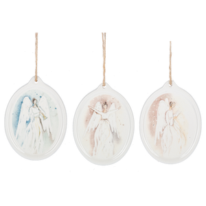 Watercolor Angel Disk Ornaments
