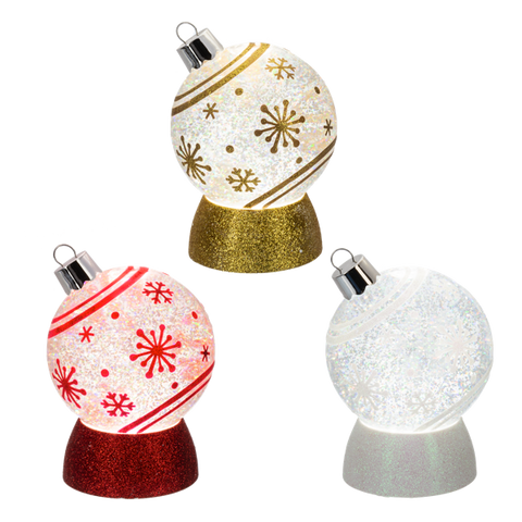 LED Light Up Snowflake Ornament Shimmers