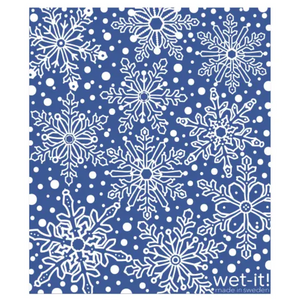 Wet It Winter Day Blue Swedish Cloth