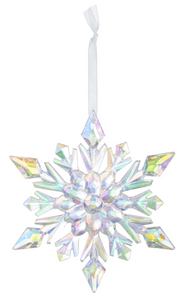 Glacier Snowflake Ornaments