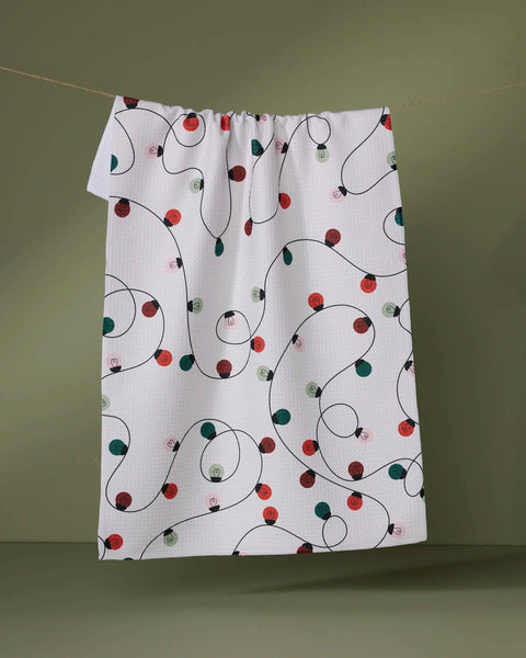 Holiday Lights Tea Towel