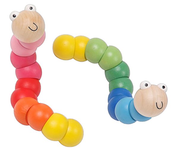 Wooden Twisty Worms