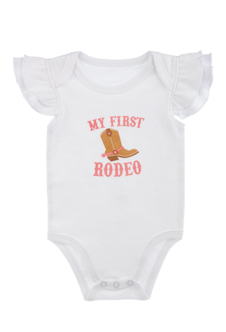 Rodeo Diaper Shirt w/ Ruffles