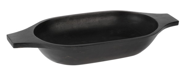 Black Dough Bowl with Handles
