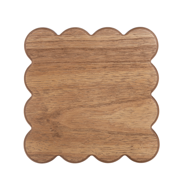 Decorative Scallop Edge Tray with Feet