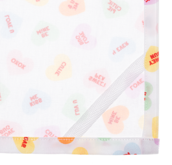 Candy Heart Tea Towel