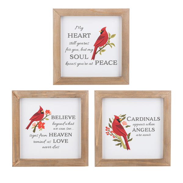 Cardinal Memorial Wall Decor