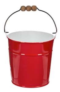 Mini Bucket Planter with Beaded Handle