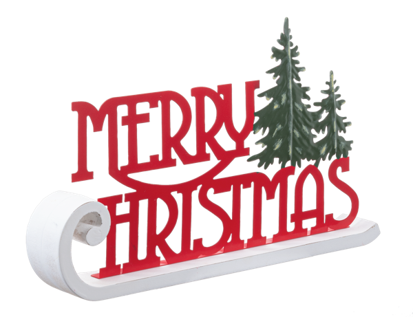 Merry Christmas on Sled Decor