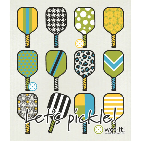Wet It Pickle Paddle Fun Swedish Cloth