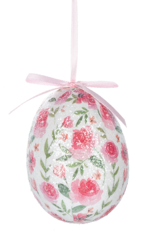 Watercolor Blooms Egg Ornaments