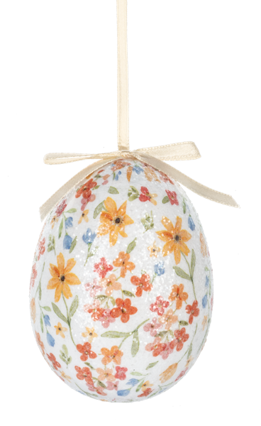 Watercolor Blooms Egg Ornaments