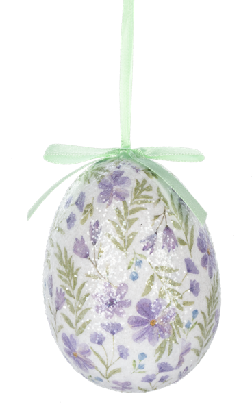 Watercolor Blooms Egg Ornaments