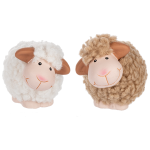 Round Fluffy Sheep Figurines